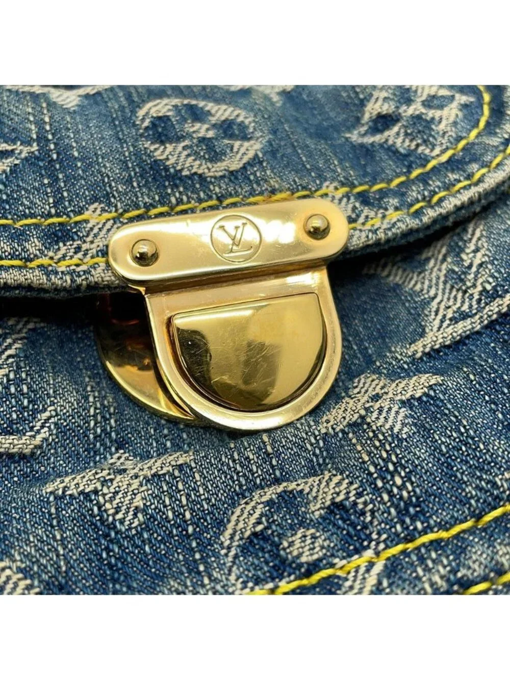 Louis Vuitton Shoulder Bag Monogram Denim GM 2-Way